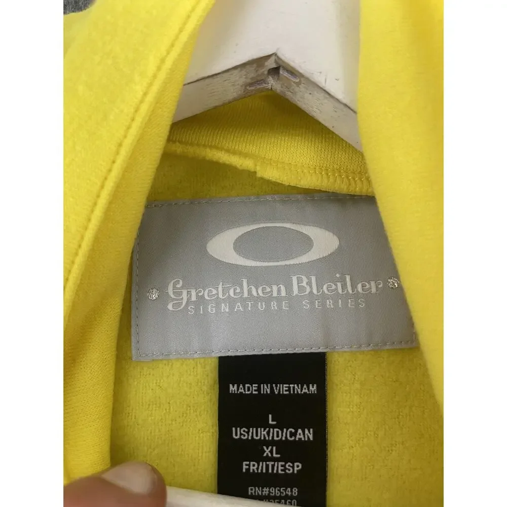 Oakley Gretchen Bleiler Sweater Women Large Sweatshirt Yellow Pullover N87